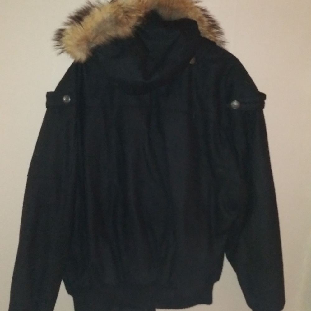 pellepelle fur hood wool winter coat